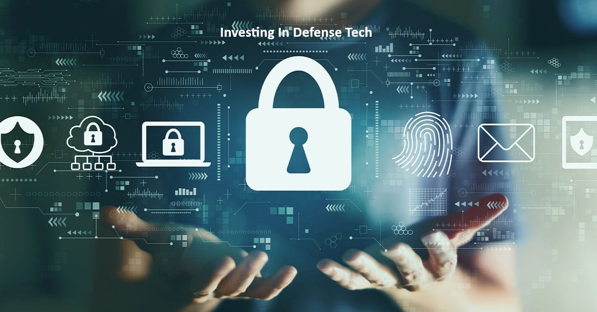 Defense technology with icons.